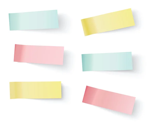 Vektorové poznámek sticky notes — Stockový vektor