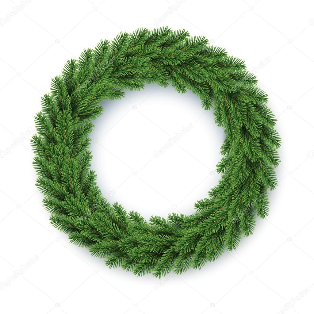 green christmas wreath