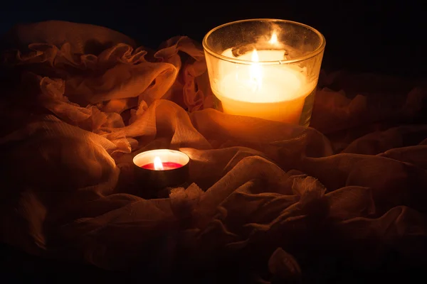 Candles in the dark — Stock Photo, Image