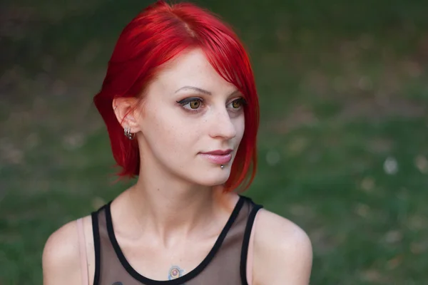 Menina cabelo vermelho — Fotografia de Stock
