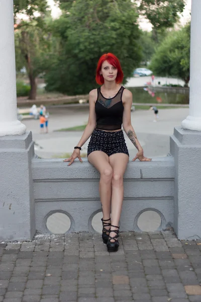 Menina cabelo vermelho — Fotografia de Stock