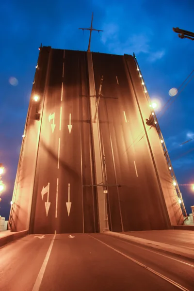 Night bridge illumination — Stock Photo, Image