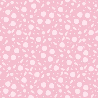 Vektör kusursuz desen. Sonsuz doku. Şirin pembe noktalı süs..