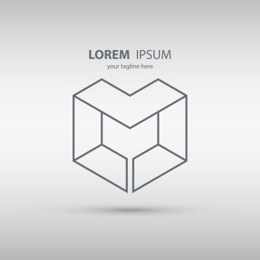 Harf M satır tasarım logo simge. 