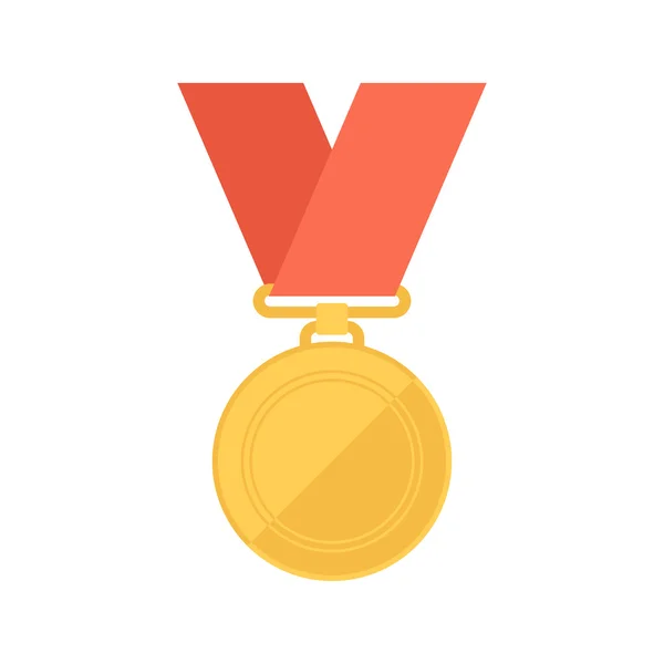 Medalla de oro. Recompensa del ganador . — Archivo Imágenes Vectoriales