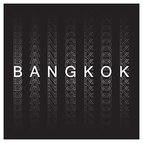Diseño de póster de Bangkok. Tipografía de Bangkok, gráficos de camisetas . — Archivo Imágenes Vectoriales