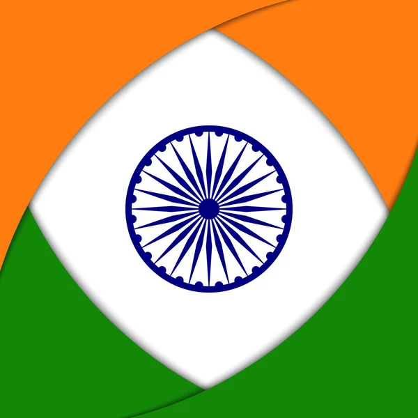 Fondo con colores y elementos de bandera nacional india . — Vector de stock