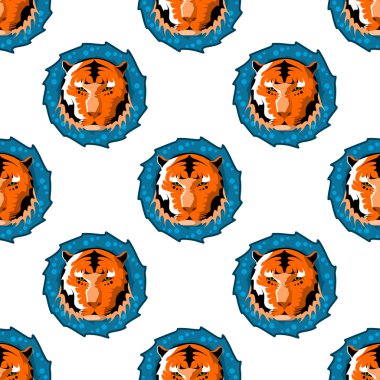 Kaplanlar baş seamless modeli.