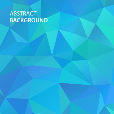 Mavi poligonal geometrik arka plan.