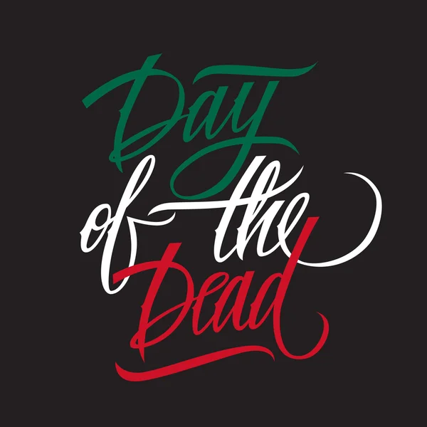 El día de la caligrafía muerta. El día de la tipografía muerta. El día de las letras muertas . — Vector de stock