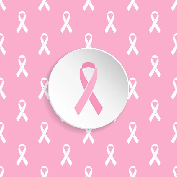乳癌リボン意識シームレス パターン. — ストックベクタ