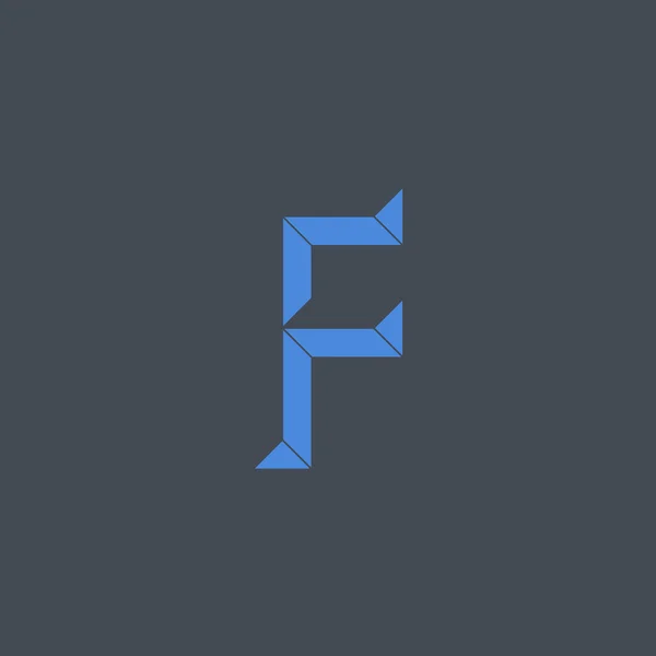 Letter F logo pictogram ontwerp template. — Stockvector