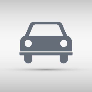 Araba simgesi. Otomobil simgesi.