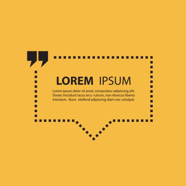 Metin kabarcık şablonu alıntı. Kabarcık alıntı. Teklif formu.