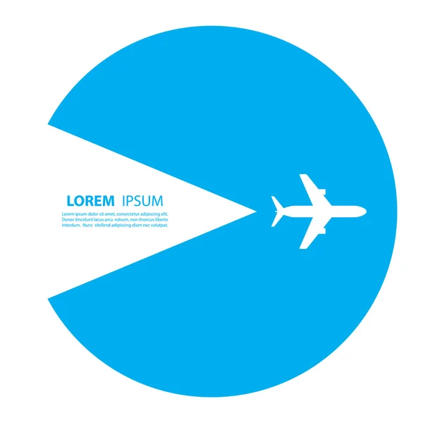 Design loga letadla. Společnost design loga. Sky cestování, cestovní kancelář logo. — Stockový vektor