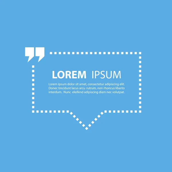 Citação modelo de bolha de texto. Citar bolha. Formulário de citação . —  Vetores de Stock