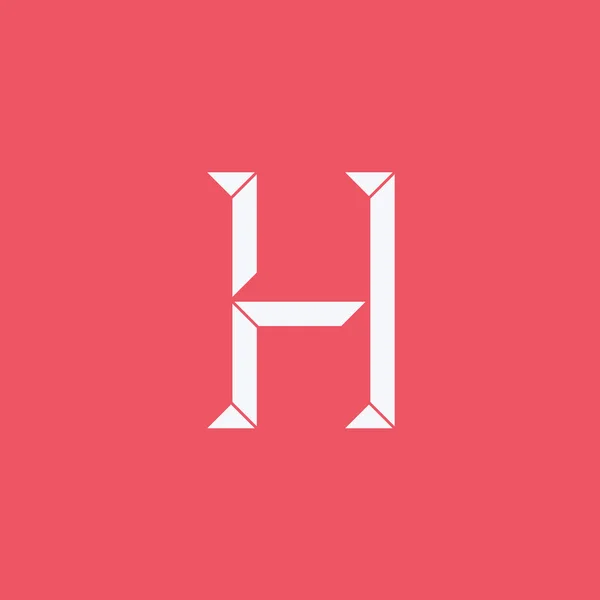 Abstrakte Buchstabe h Logo-Design-Vorlage. — Stockvektor