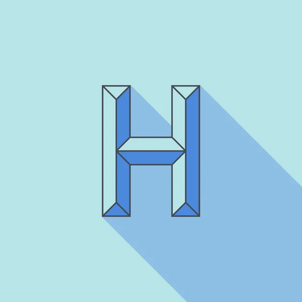 抽象字母 H logo 设计模板. — 图库矢量图片