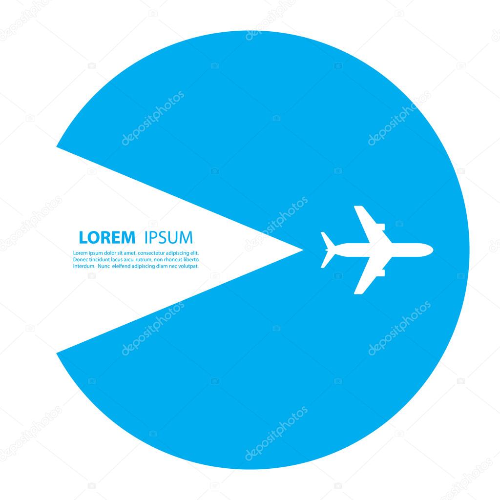 Airplane logo design. Airline logo design. Sky travel, travel agency logo.