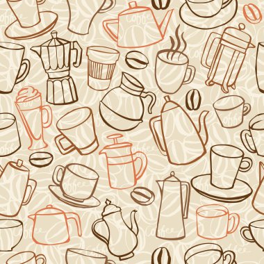 kahve seamless modeli
