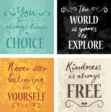 4 Inspirational Quotes kümesi