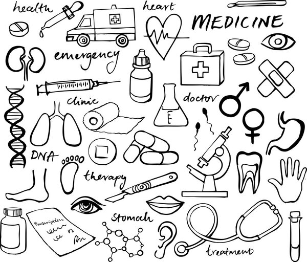 Medical icon  seamless  pattern