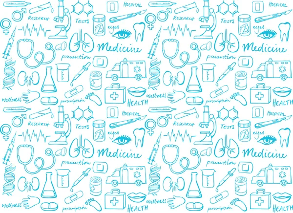 Medical icon  seamless  pattern — Stock Vector