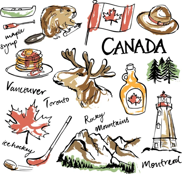 Канада набір іконок — стоковий вектор