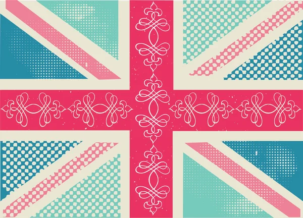 Union jack desen — Stok Vektör