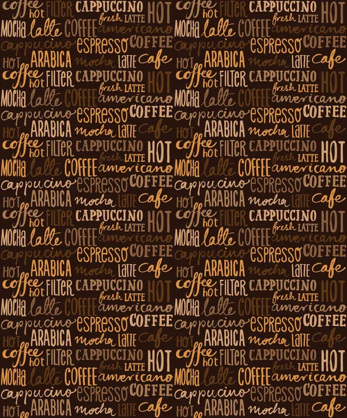 无缝咖啡模式 — 图库矢量图片