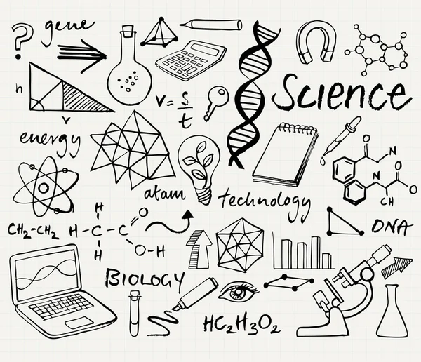 Science icons set Royalty Free Stock Vectors