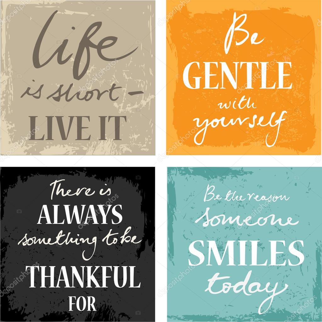 4 hand written inspirational words Stock Vector Image by ©OMW #64251597