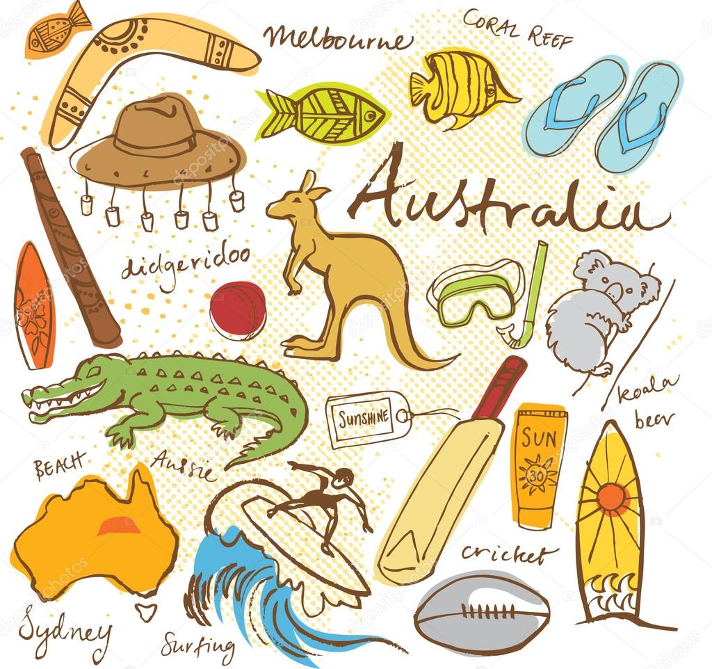 Collection of Australia icons