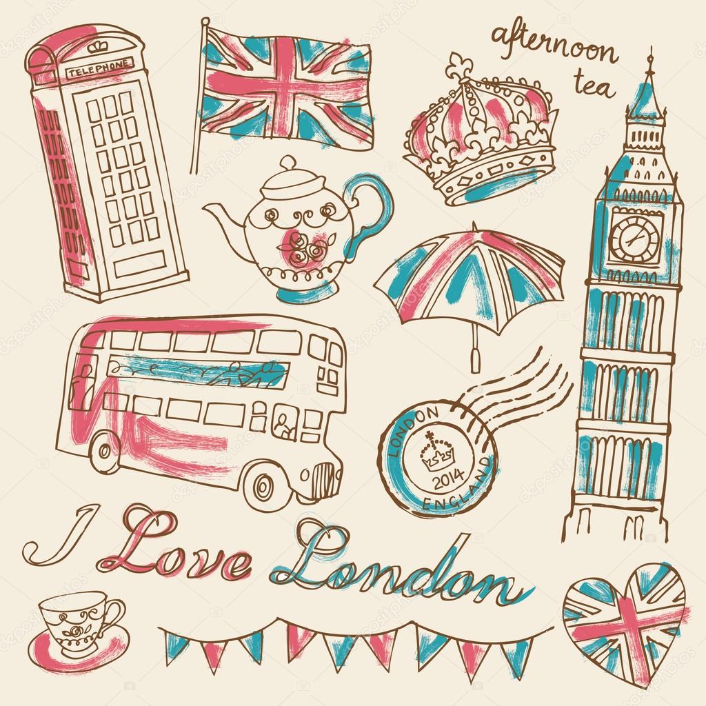 I Love London icons