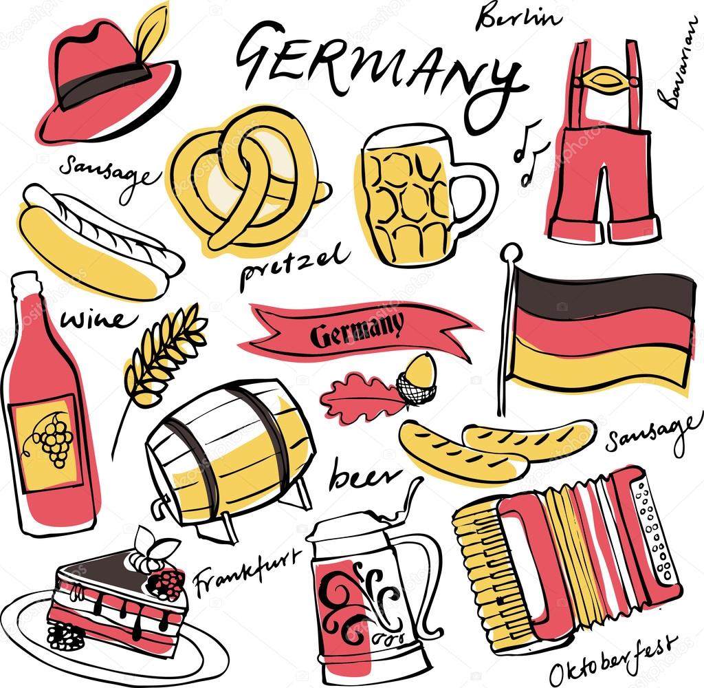 Germany icons pattern