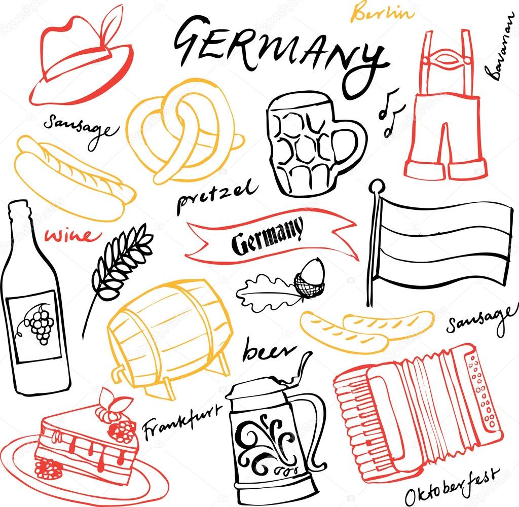 Germany icons pattern