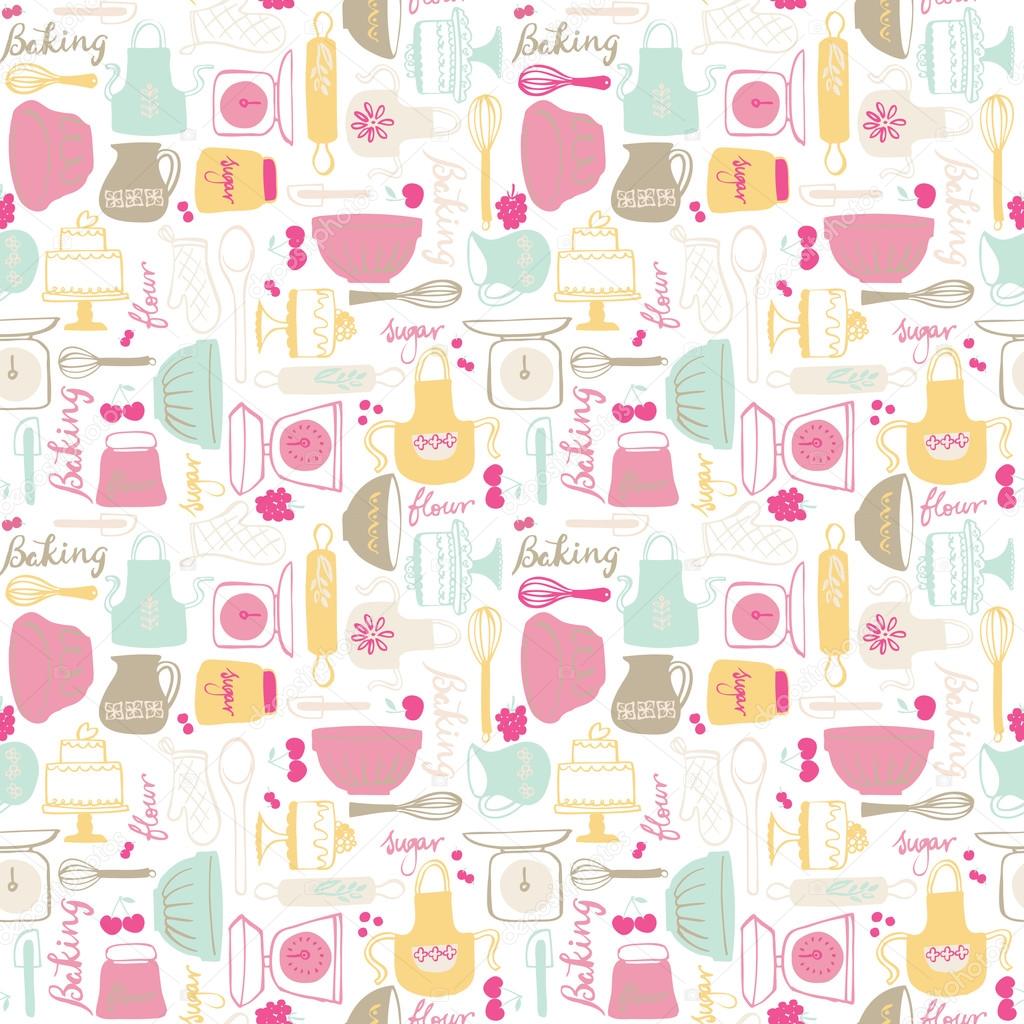 Baking kitchen icons