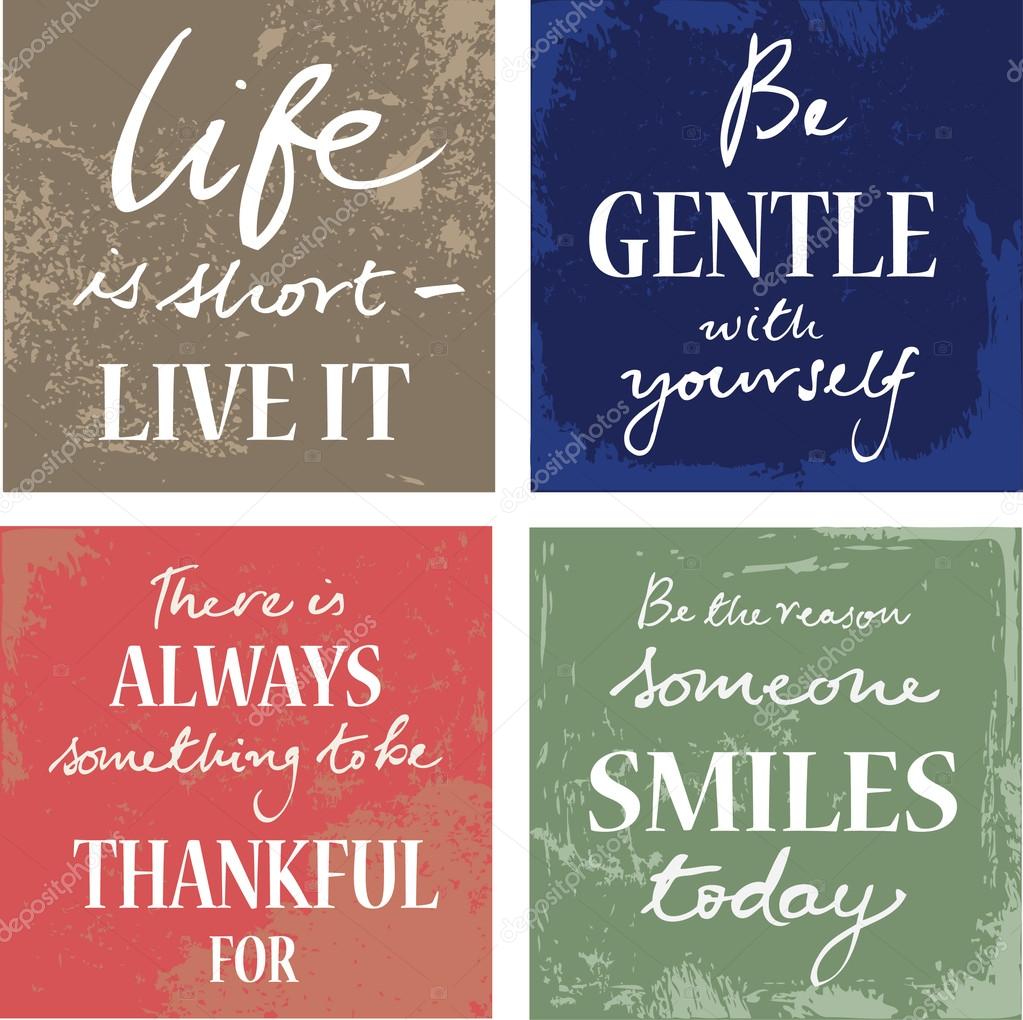 4 hand written inspirational words Stock Vector Image by ©OMW #64252073