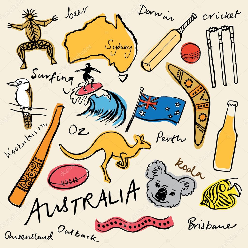 Collection of Australia icons