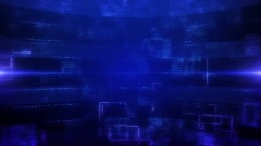 Fütürist Dijital Teknoloji Arkaplanı.