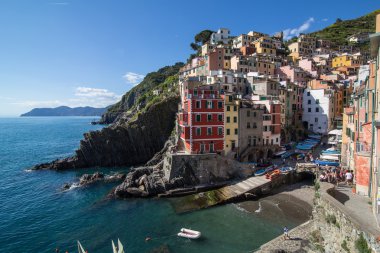 Riomaggiore, Cinque Terre, Liguria, İtalya (4 Mayıs 2014)
