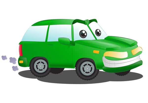 Lüks yeşil arazi aracı araba — Stok fotoğraf