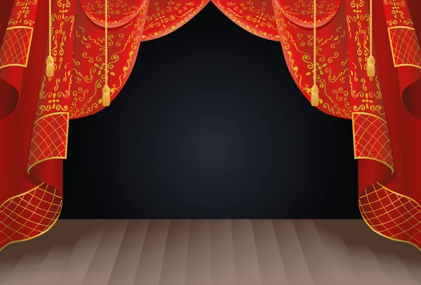 ステージのカーテン — ストック写真