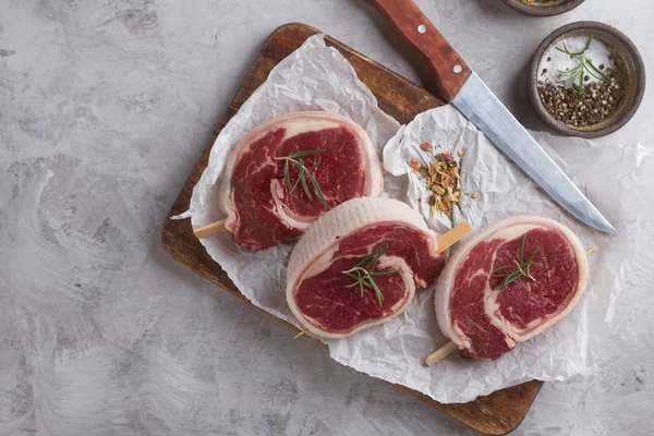 Thick raw beef — Stock Photo, Image