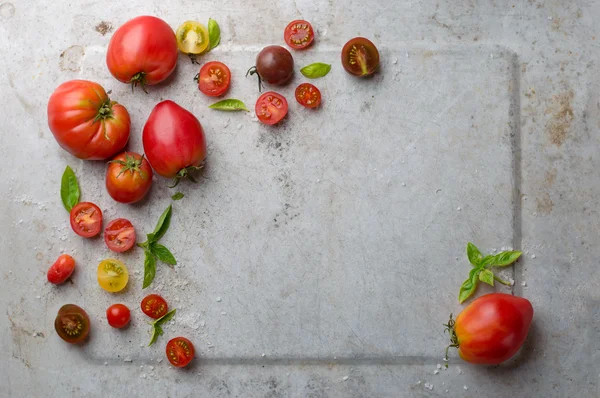 Pomodori freschi vari — Foto Stock