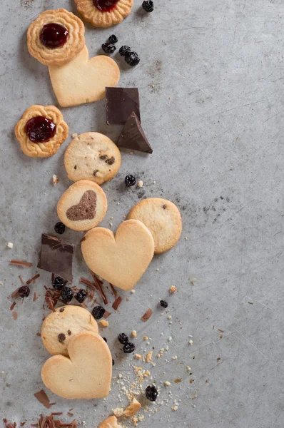 Biscuits et bonbons assortis — Photo