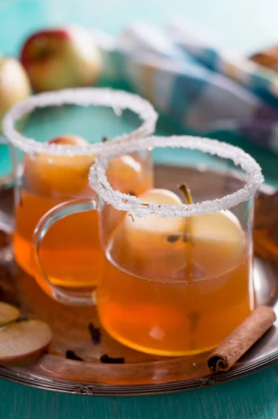 Apple cider lub owoców herbaty — Zdjęcie stockowe