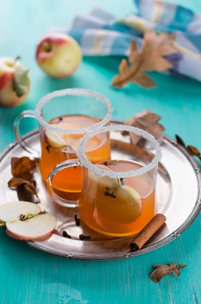 Apple cider eller frukt te — Stockfoto