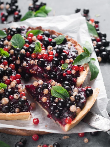 Tarte aux baies fraîches — Photo