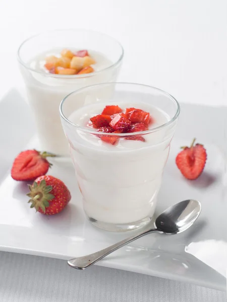 Berry yogurt — Stock Photo, Image